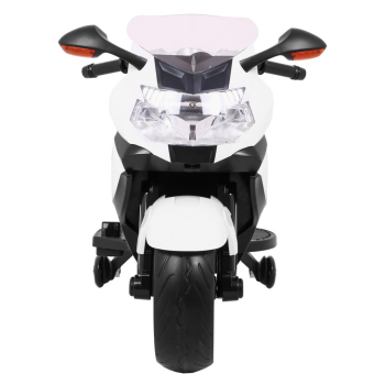 Motor na akumulator BMW K1300S dla dzieci Biały + Kółka pomocnicze + Dźwięki Światła + Wolny Start